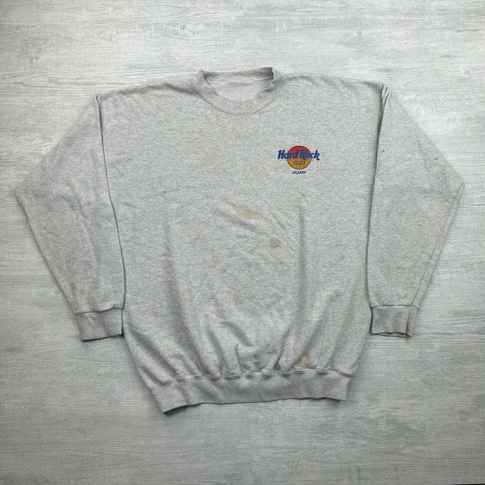 Vintage Hard Rock Atlanta Sweatshirt Adult XL Gray‎ Crewneck All Is One